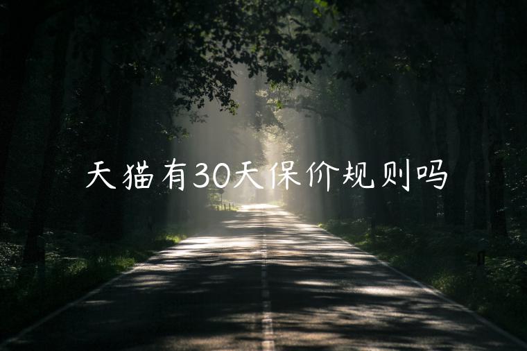 天貓有30天保價規(guī)則嗎